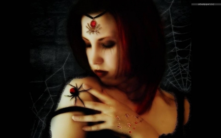 Spider - Spider, Woman, Black, hair