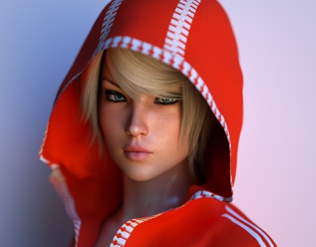 Beautiful Babe Rendering - CGI, animated, babe, High Def, Rendering, 3D