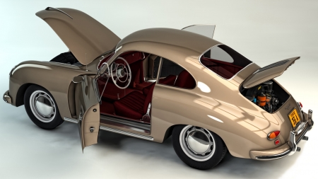 Porsche - Porsche, car, rendering, classic, high def, auto, HD