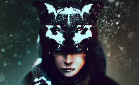 Fantasy Wolf Girl - Fantasy, girl, CG, wolf