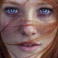 Redhead with freckles