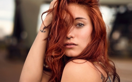 Redhead - girl, women, Redhead, model