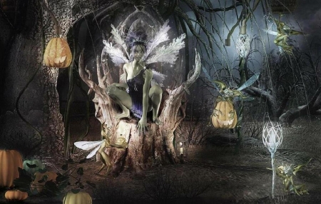 â€¢áƒ¦âœ¿áƒ¦â€¢ - halloween, fairy, fantasy, magic night