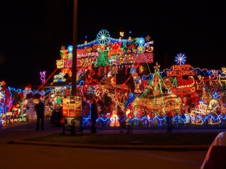 christmas lights - crazy, holidays, christmas, lights