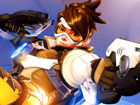 Tracer - british, female, overwatch, time travel