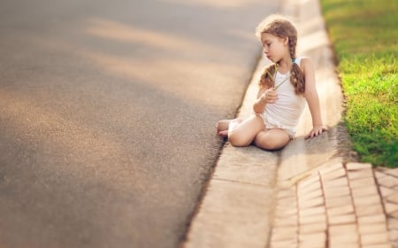 little girl - people, hair, belle, sightly, white, face, childhood, fair, little, bonny, adorable, wallpaper, child, set, beautiful, pink, sweet, feet, nice, beauty, street, photography, pretty, baby, cute, kid, dainty, girl, summer, lovely, pure, comely, desktopnexus, blonde