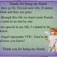 THANKS FOR BEING MY FRIEND