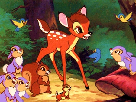 Bambi - disney, bambi, cute, squirrel