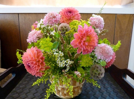 Lovely Flowers - flowers, vase, nature, bouquet