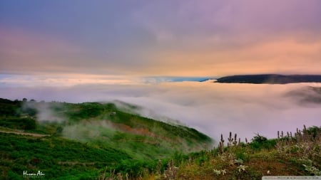 Filband Village - village, nature, sunset, filband