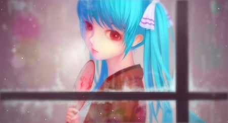 Hatsune Mike - tam1205, anime, girl, hatsune miku, blue, manga