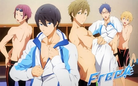 Free! - male, makoto tachibana, nagisa hazuki, rin matsuoka, rei ryugazaki, haruka nanase, anime, boys, anime guys