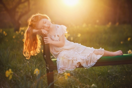 little girl - dainty, pretty, lying, pink, pure, child, fair, princess, face, nice, sleeping, bonny, kid, childhood, set, beauty, baby, Hair, Belle, comely, white, nature, sunset, seat, green, cute, wallpaper, people, blonde, grass, DesktopNexus, sightly, beautiful, photography, girl, lovely, sweet, little, adorable, feet