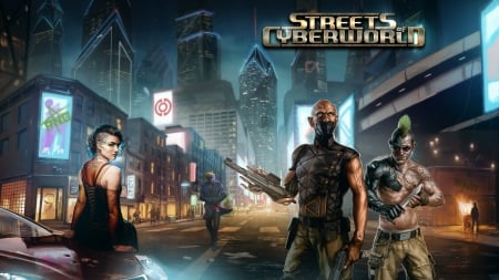 Streets of Cyberworld - streetsofcyberworld, sci-fi, cyberpunk, cardgames