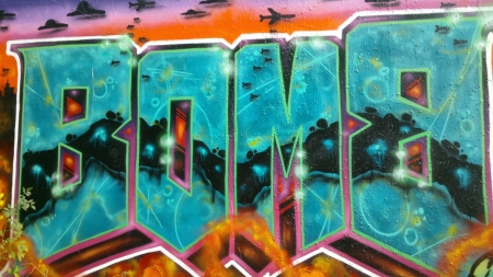 IYSK Bomb Crew Part I - Photograph, Sprayed, Bomber, Photography, Street Art, Art, Foto, Graffitti, Alien Attack, Writing, Saucer, Photo, THE IYSK BOMB CREW, Fighter, Snapshot