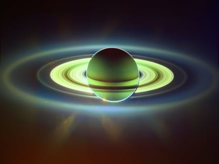 Saturn - saturn, space, rings, black