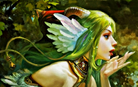 Are you there.... - women, fairy, fantasy, magic