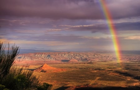 canyon rainbow - fun, nature, desert, rainbow, cool, canyon