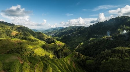 green hills - cool, field, fun, nature, mountain