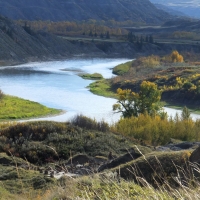 Red Deer river, Dry Island, Alberta