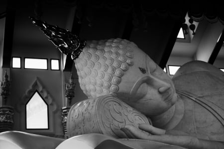 sleeping Buddha - buddhism, statue, temple, thailand