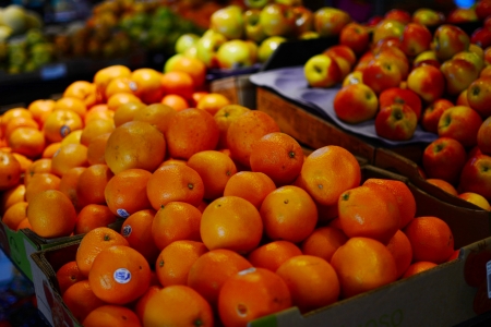 Oranges - colorful, oranges, bright, vancouver, Granville Island, market