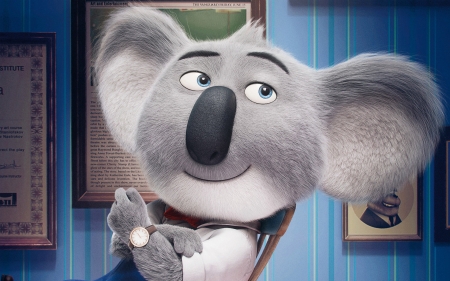 Sing 2016 - buster moon, koala bear, movie, funny, cute, animation