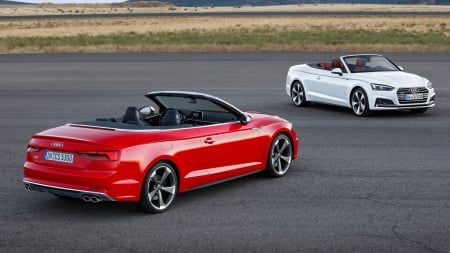 2017 Audi A5 And S5 Cabriolets - Conv, Red, 2017, White