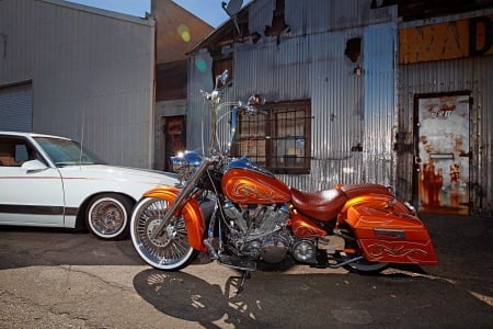 1999-Yamaha-Roadstar - Bike, Orange, Chrome, 1999