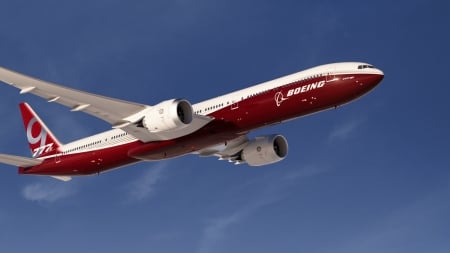 Boeing 777 - aircraft, flying, sky, boeing, travel, airplane