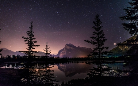 Vermillion Lake Stars - space, fun, lake, stars, cool, mountain