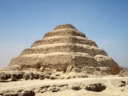 Pyramid Of Djoser - egyptian, ancient, landscape, egypt, sakkara, pyramid, pyramid of djoser, burial ground, memphis, necropolis, saqqara, saccara, ruins, architecture