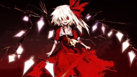 #Nothing - dark, red, evil, smile, sweet, anime girl, black