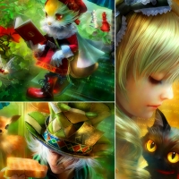 Alice in Wonderland collage