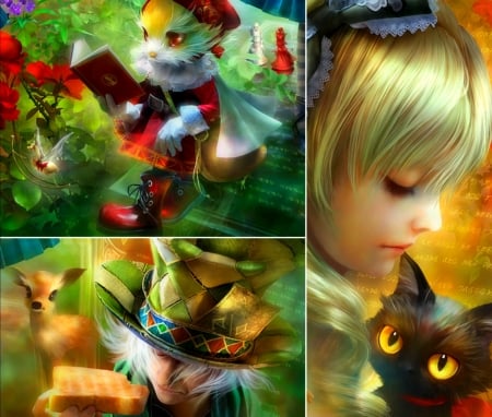 Alice in Wonderland collage