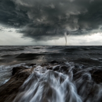 Tornado over the Ocean