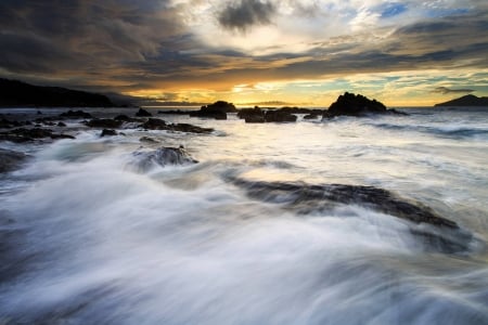 crashing waves - cool, fun, beach, ocean, nature