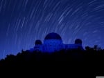 Griffith Observatory at Night, Star Trails