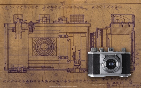 Camera - classic, diagram, camera, vintage