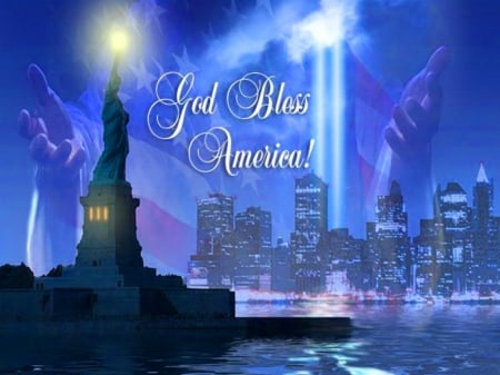 God Bless America - 3D and CG & Abstract Background Wallpapers on