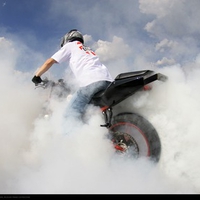 Motorcycles Stunt Fire by duke