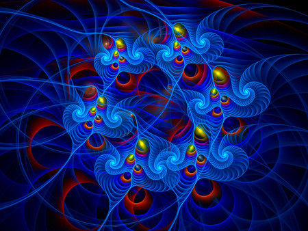 Blue - blue, fractal