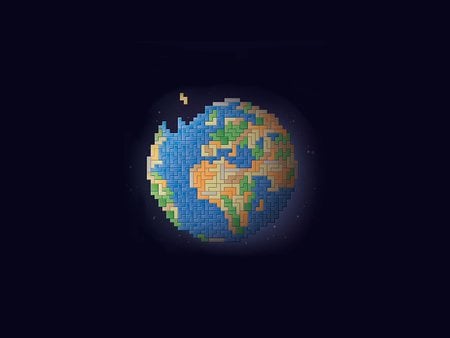 Tetris World - earth, game, world, tetris