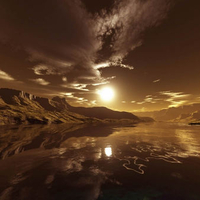 Gold sky
