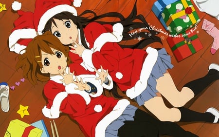 Oh - girls, christmas, santa, manga, anime, girl, cute, presents