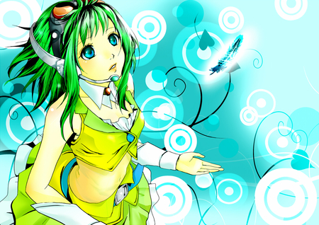 Megumi Nakajima Vocaloid - beauty, vocaloid, anime, megumi nakajima, cute, green hair