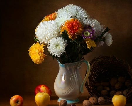 Still Life - flowers, jar, still life, bloom