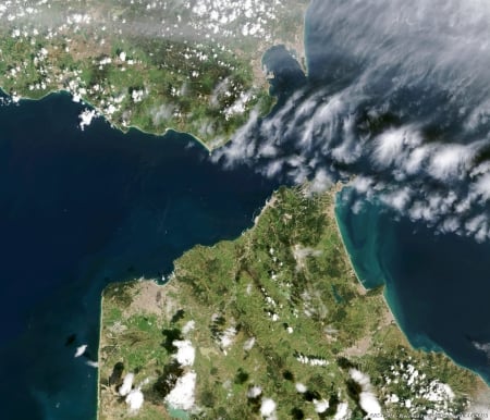 Straits of Gibraltar From Space - Photos From Space, Straits of Gibraltar, In Orbit, Gibraltar