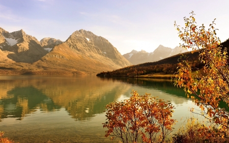 Autumn Lake - Mountain, Lake, Tree, Nature