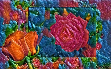 ROSE - fractal, art, abstract, rose